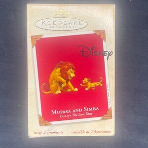 2003 Mufasa and Simba Hallmark Keepsake Ornament Disney The Lion King